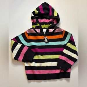 NWT Gymboree Imaginary friends striped hooded sweater size 2t